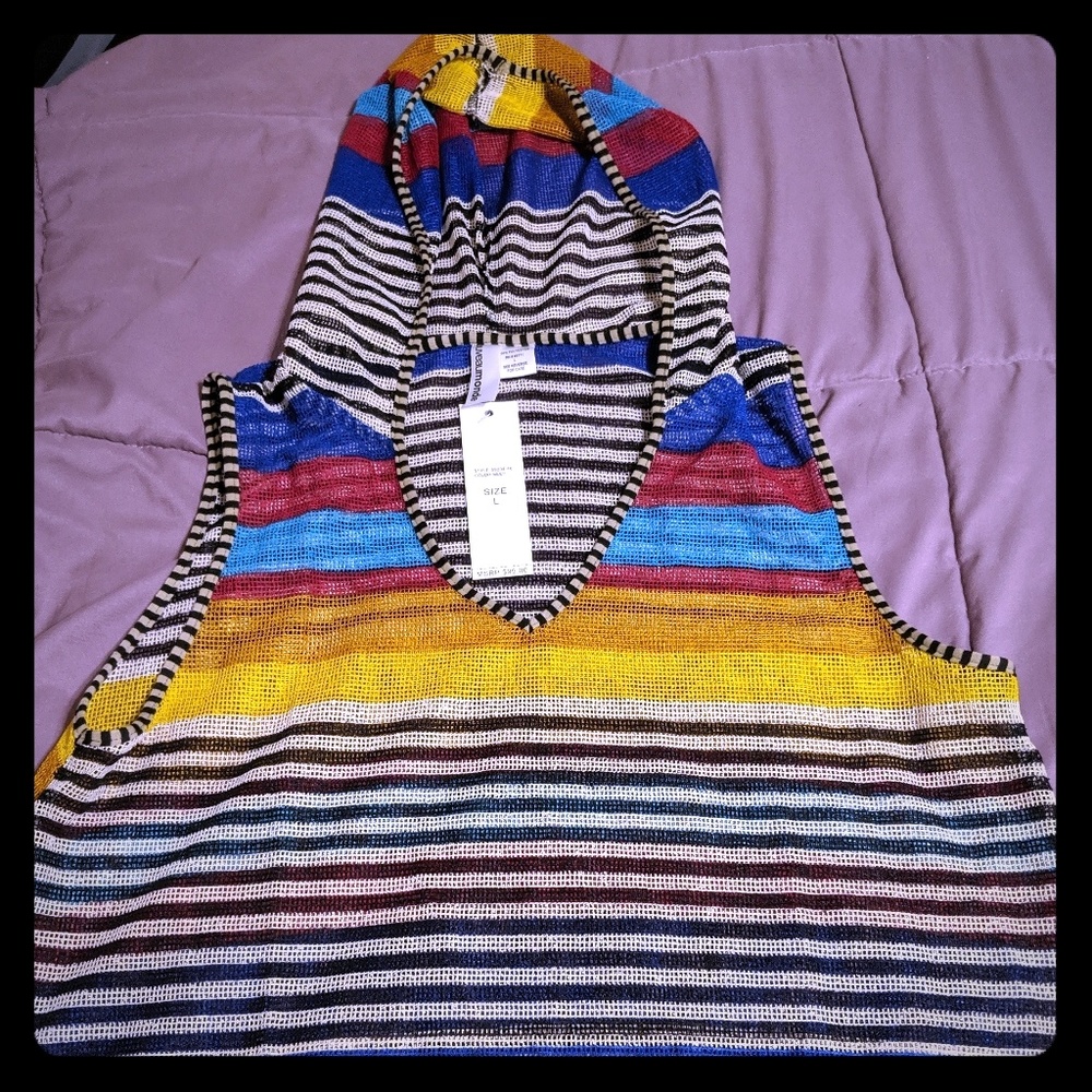 Nouveaumonde NWT Hooded swimsuit cover-up